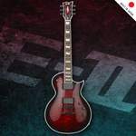 ESP E-II Eclipse Quilted Maple See Thu Black Cherry Burst Elektro Gitar